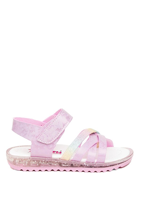 ŞA P K 011 Patik Kız Çocuk Düz Sandalet Pembe