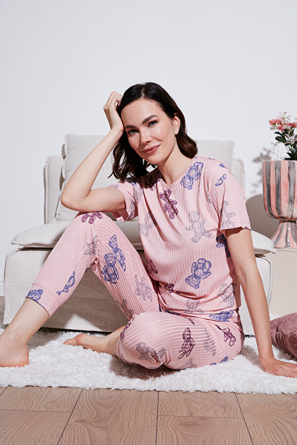 Bayan Pijama Takımı 65740104 PEMBE