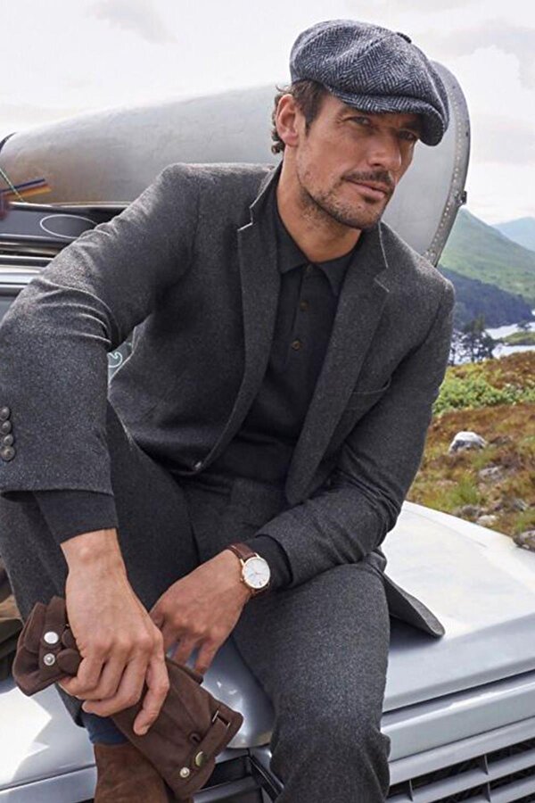Erkek Kasket Peaky Blinders Kaşe Kumaş Şapka Kasket