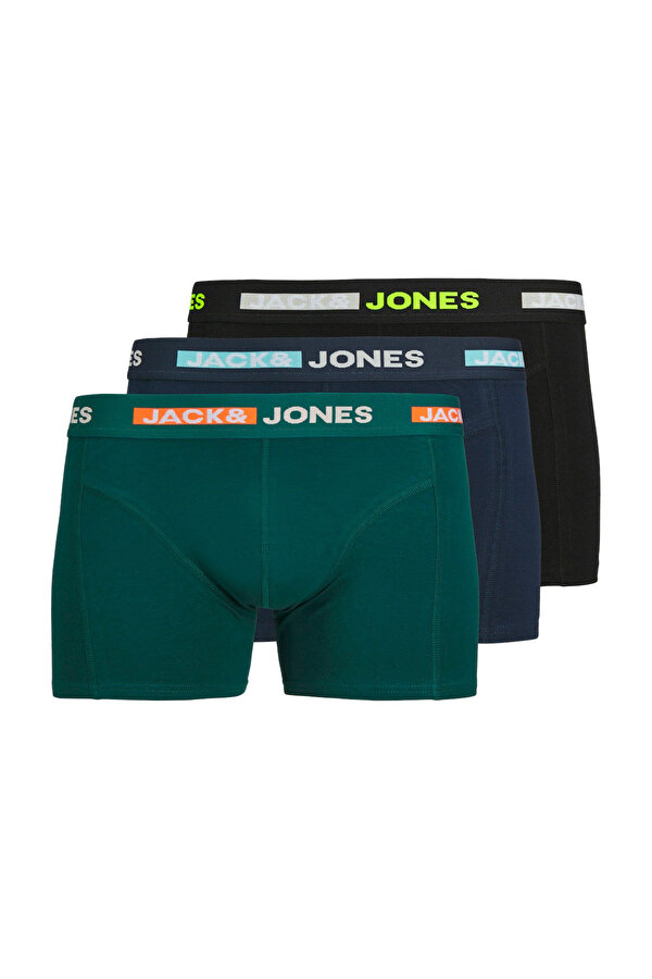 JACSCOTT SOLID TRUNKS 3 P Siyah Erkek Boxer