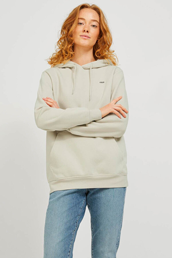 JXABBIE RLX LS EVERY HOOD Ekru Kadın Sweatshirt