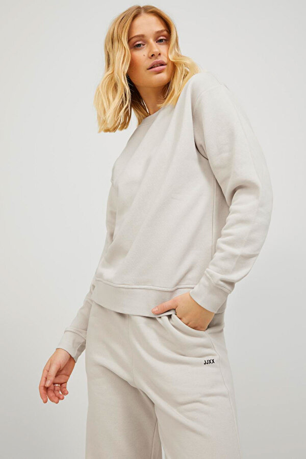 JXABBIE RLX LS EVERY CREW Ekru Kadın Sweatshirt