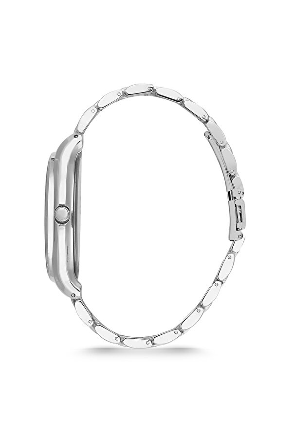 Erkek Gri Metal Kol Saati Bileklik Kombin Set PS3533