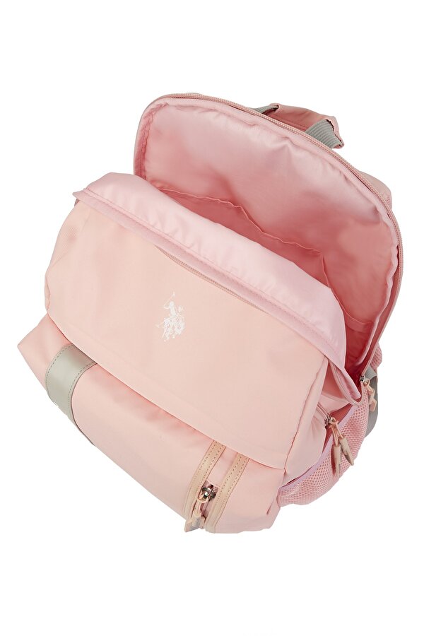 US Polo Assn 24357-24361 UNİSEX OKUL SIRT ÇANTASI ÖĞRENCİ GÜNLÜK SEYAHAT TATİL SPOR YÜRÜYÜŞ SEYAHAT GEZİ KAMP GÜNLÜK PEMBE