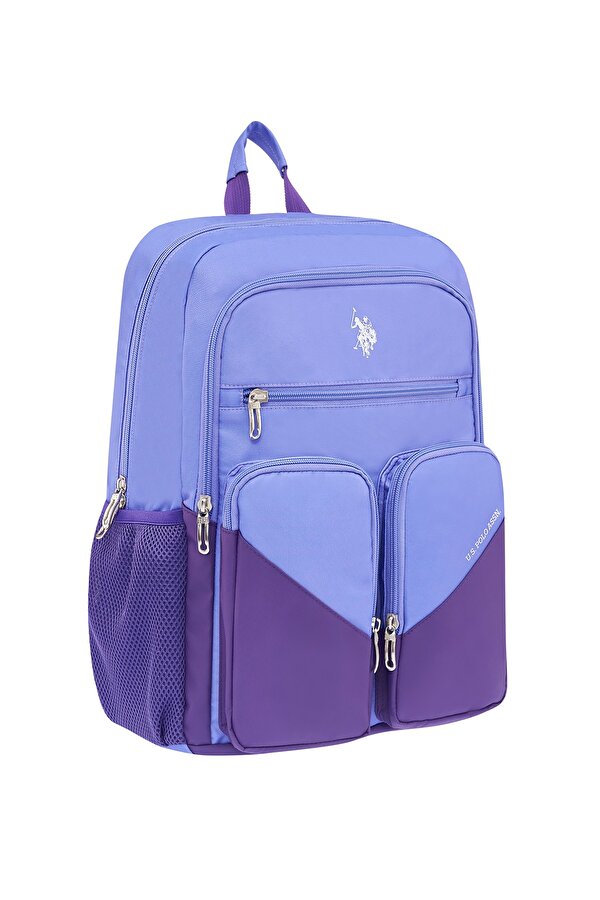 US Polo Assn 24111-24103-24109-24113-24107-24101 UNİSEX OKUL SIRT ÇANTASI ÖĞRENCİ GÜNLÜK SEYAHAT TATİL SPOR YÜRÜYÜŞ SEYAHAT GEZİ KAMP GÜNLÜK MOR