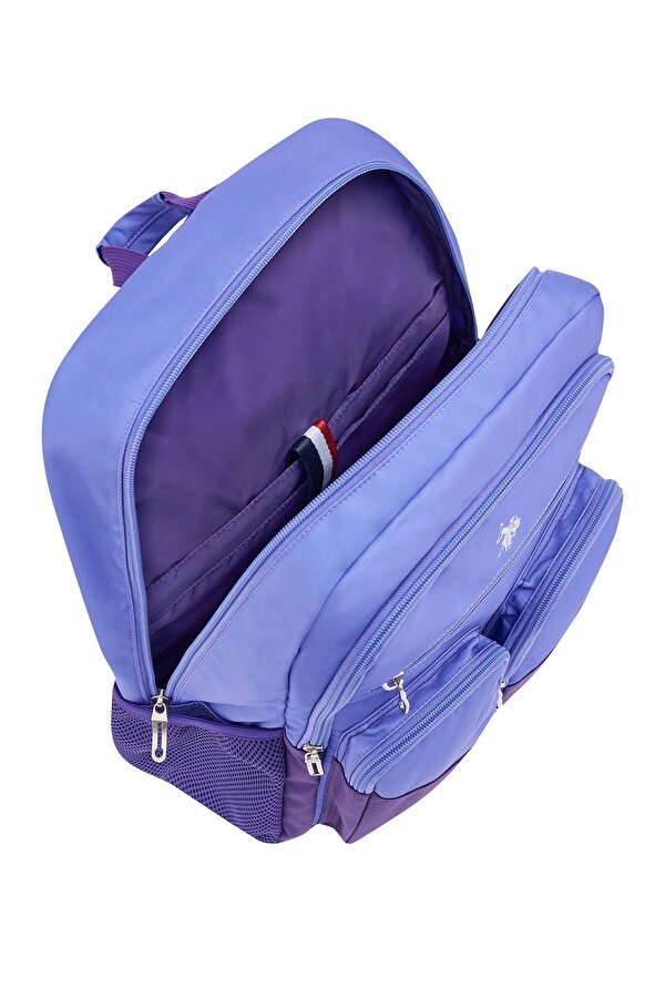US Polo Assn 24111-24103-24109-24113-24107-24101 UNİSEX OKUL SIRT ÇANTASI ÖĞRENCİ GÜNLÜK SEYAHAT TATİL SPOR YÜRÜYÜŞ SEYAHAT GEZİ KAMP GÜNLÜK MOR