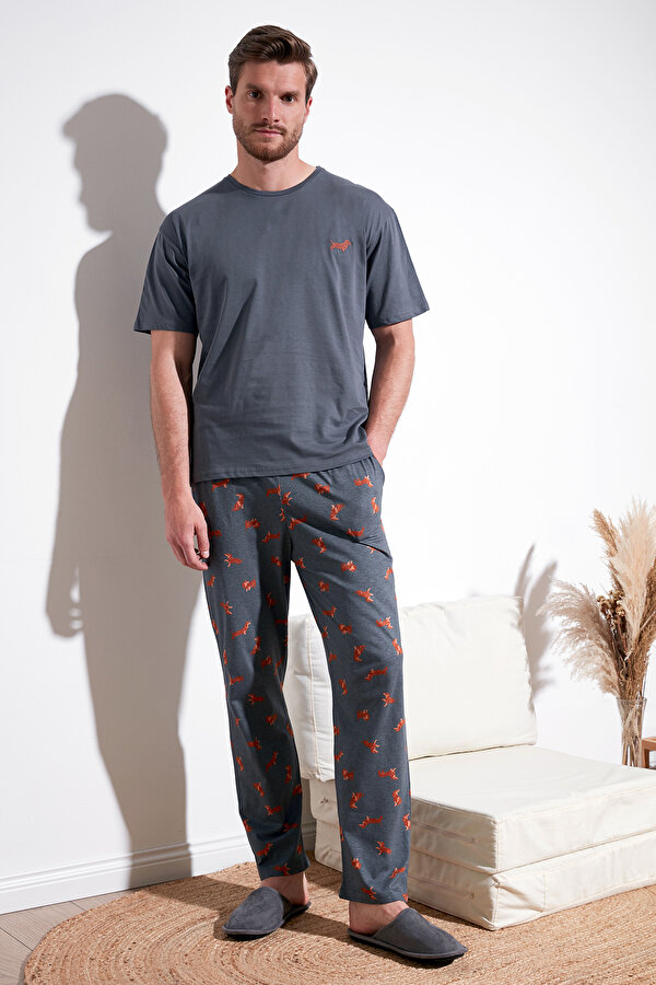 Erkek Pijama Takımı 6572012 ANTRASİT