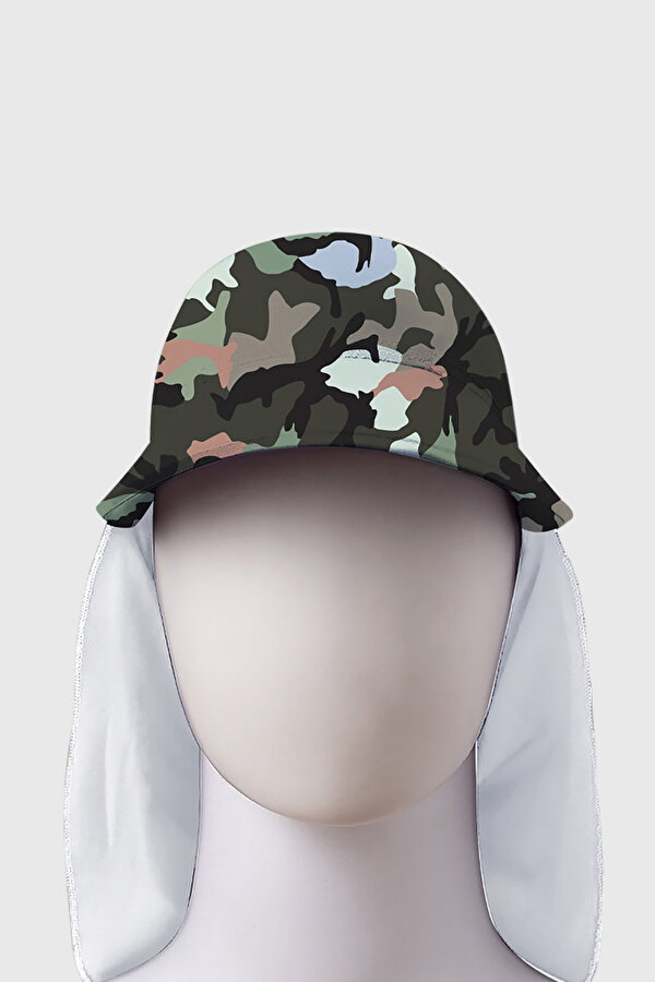 Unisex Çocuk Şapka SK2421000008 KAMUFLAJ YEŞİL