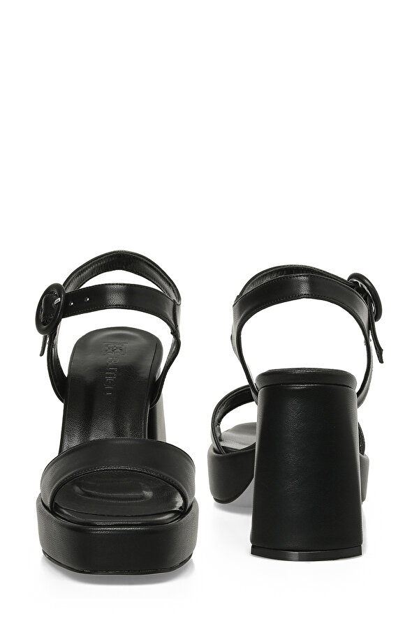 STAR 4FX Siyah Kadın Topuklu Sandalet