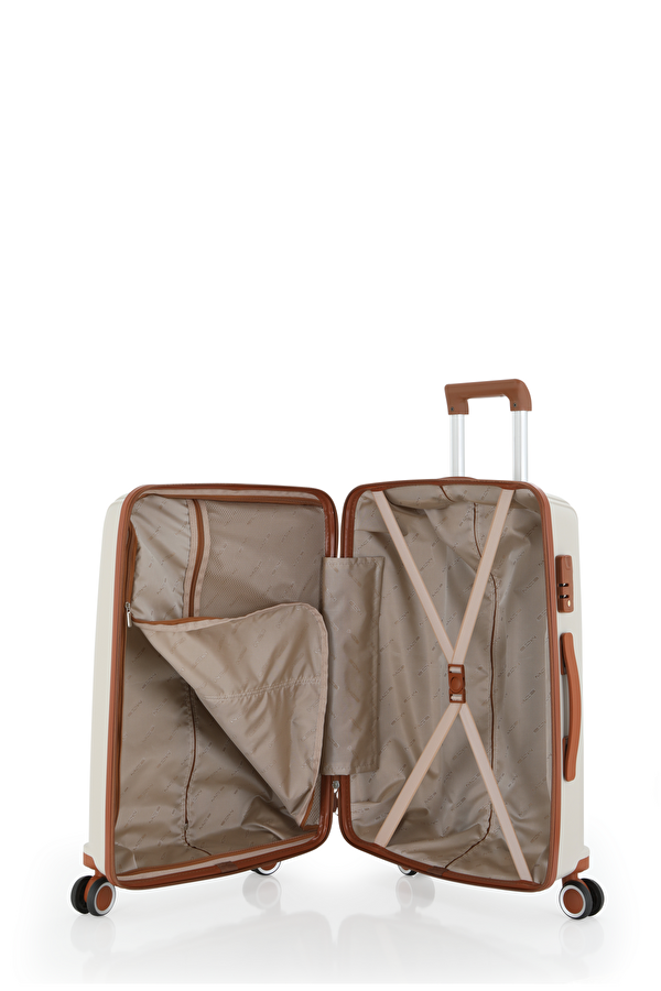 V305 PP Y.ÜRETİM VALİZ 55 CM + 65 CM KIRMIZI SET