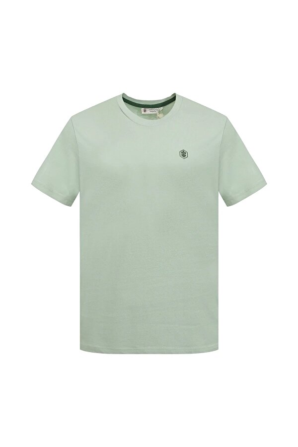 T-SHIRT BASIC SMALL LOGO L GREEN Man Sleeve T-Sh