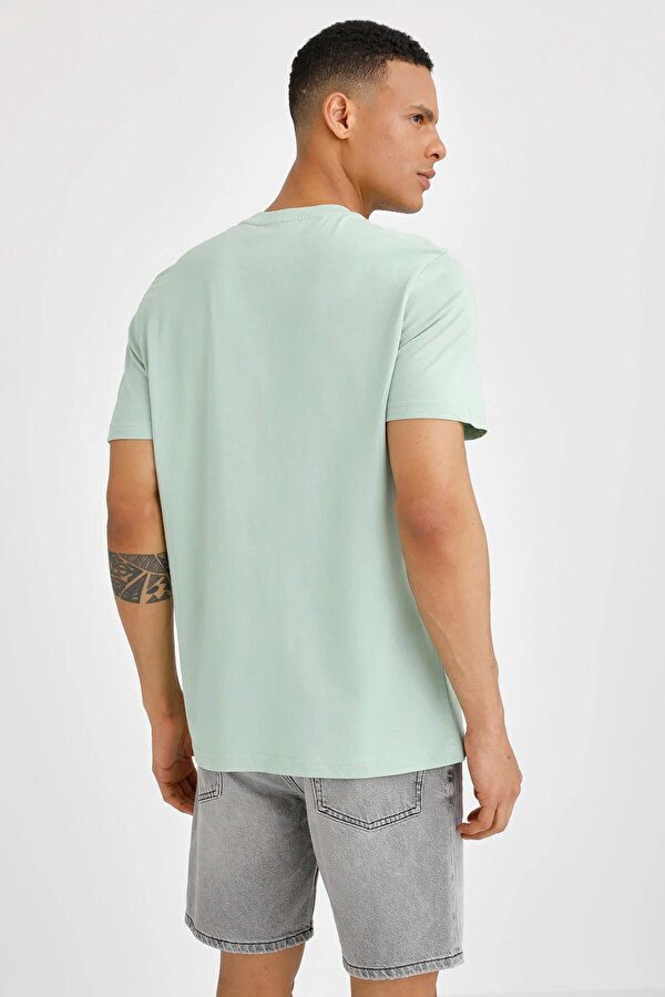 T-SHIRT BASIC SMALL LOGO L GREEN Man Sleeve T-Sh