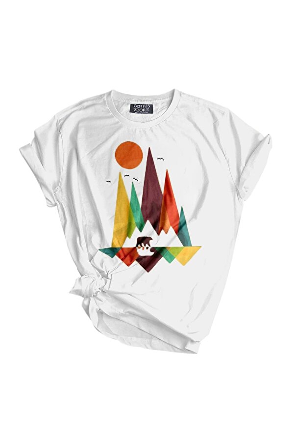 Store Unisex Baskılı Tişört Outdoor Sport T-shirt kırmızıayı