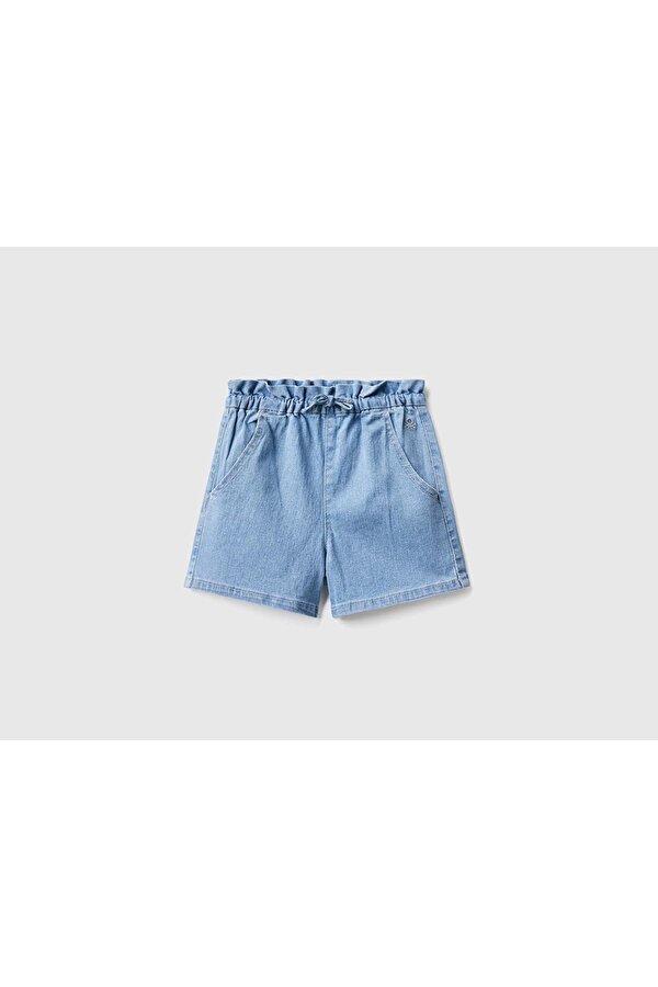Unıted Colors Of Benetton Kız Bebek Denim Şort 4XA2G900Q