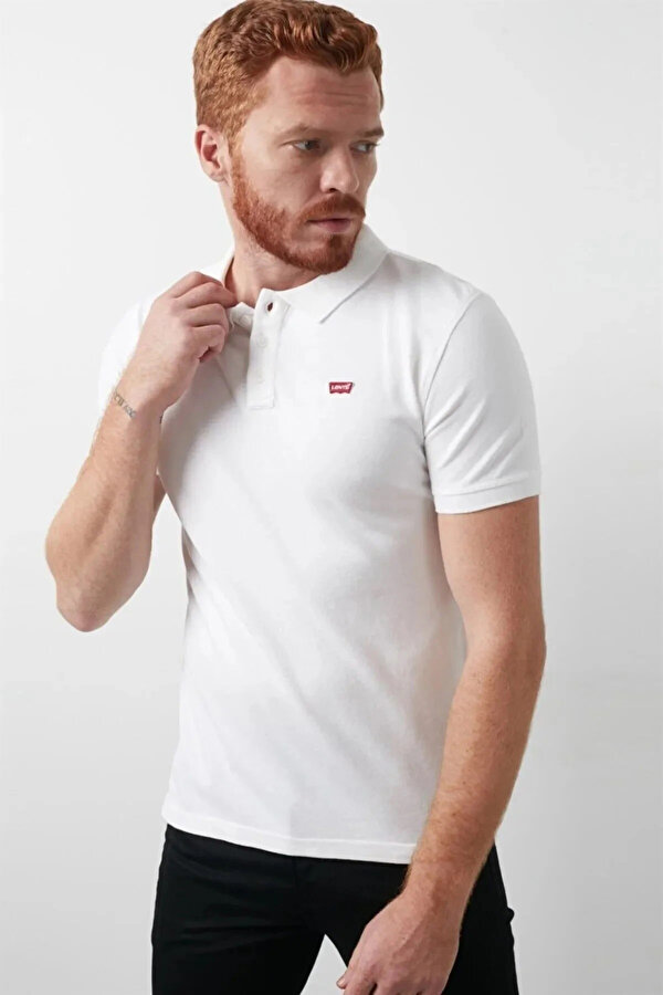 Erkek Polo Yaka T Shirt A0229-0006 BEYAZ