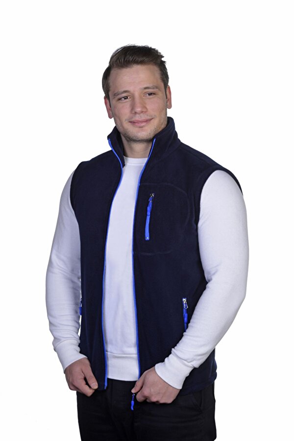 Store Erkek Polar Yelek Tam Femuarlı Outdoor Spor Yelek 3 Cepli 8 Renk