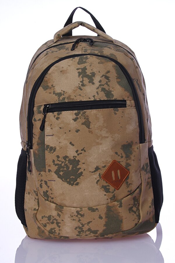 STRONG Çok Gözlü Geniş Hacimli Terletmeyen Ortopedik Sırt Destekli Lise Ortaokul Ilkokul Çantası 103 KAMUFLAJ