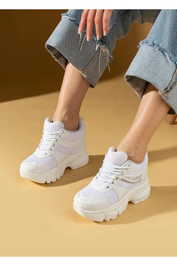 Filet 209 Gizli Topuklu Taban Sneaker Kadın Spor Ayakkabı