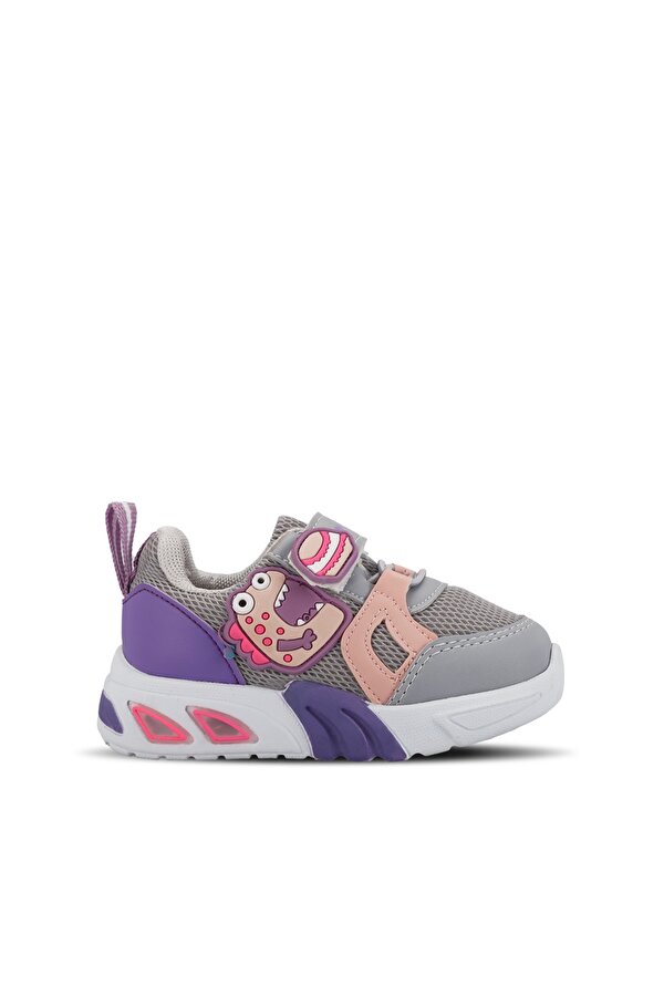 PANAMA IN Kız Çocuk Sneaker Ayakkabı Açık Gri / Mor