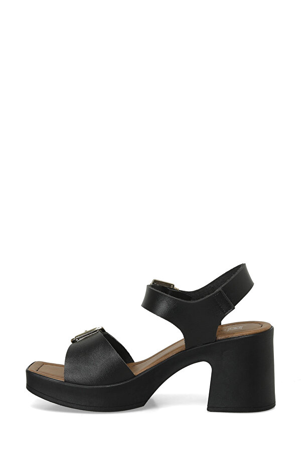 24S-106 4FX Siyah Kadın Topuklu Sandalet