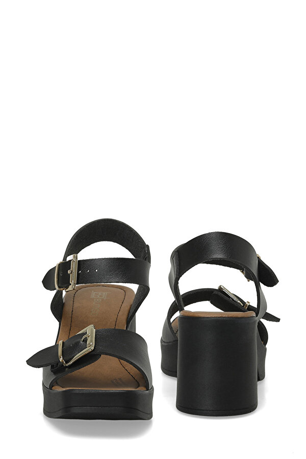 24S-106 4FX Siyah Kadın Topuklu Sandalet