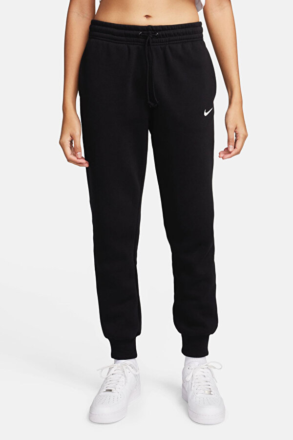 W NSW PHNX FLC MR PANT ST Siyah Kadın Eşofman Altı