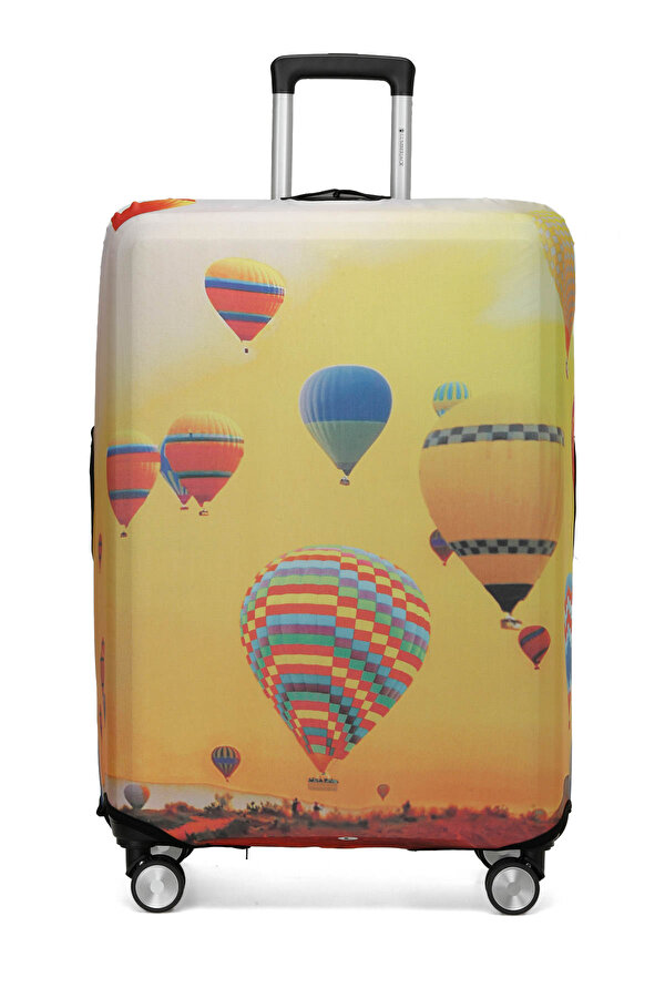 VALIZ KILIF BALLOONS 4FX Sarı Unisex Valiz Kılıfı