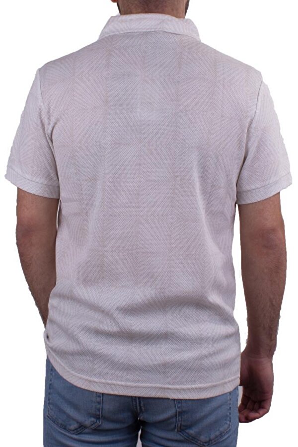 2276 Bej Polo Yaka Erkek T-Shirt