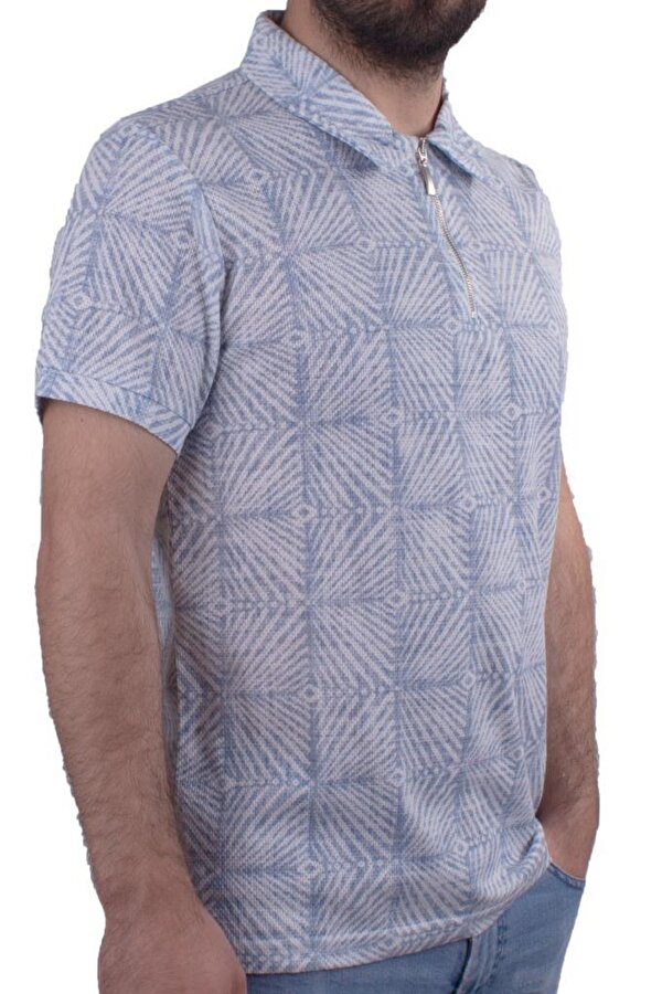 2276 Mavi Polo Yaka Erkek T-Shirt