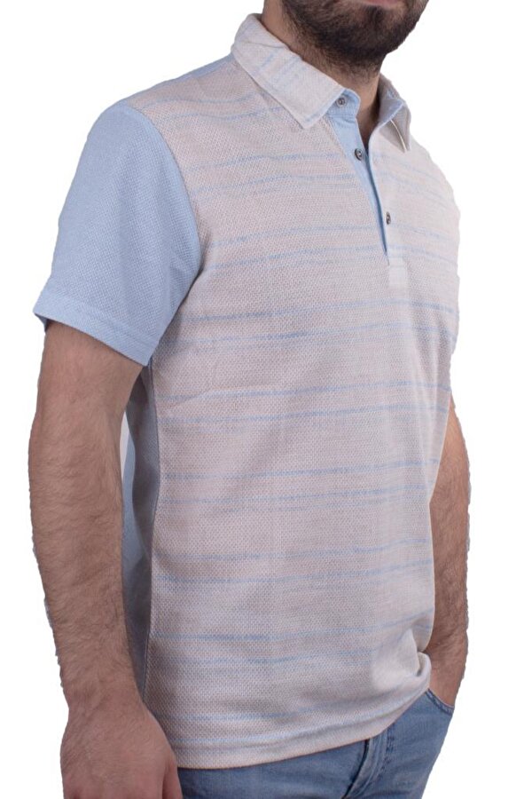 2281 Mavi Polo Yaka Erkek T-Shirt