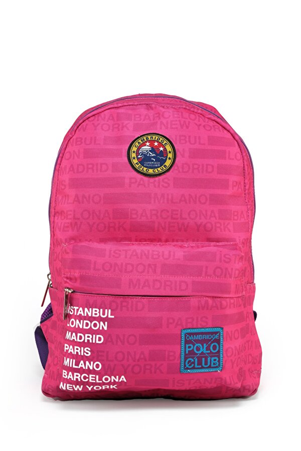 Cities Ön Bölmeli Unisex Sırt Çantası Pembe