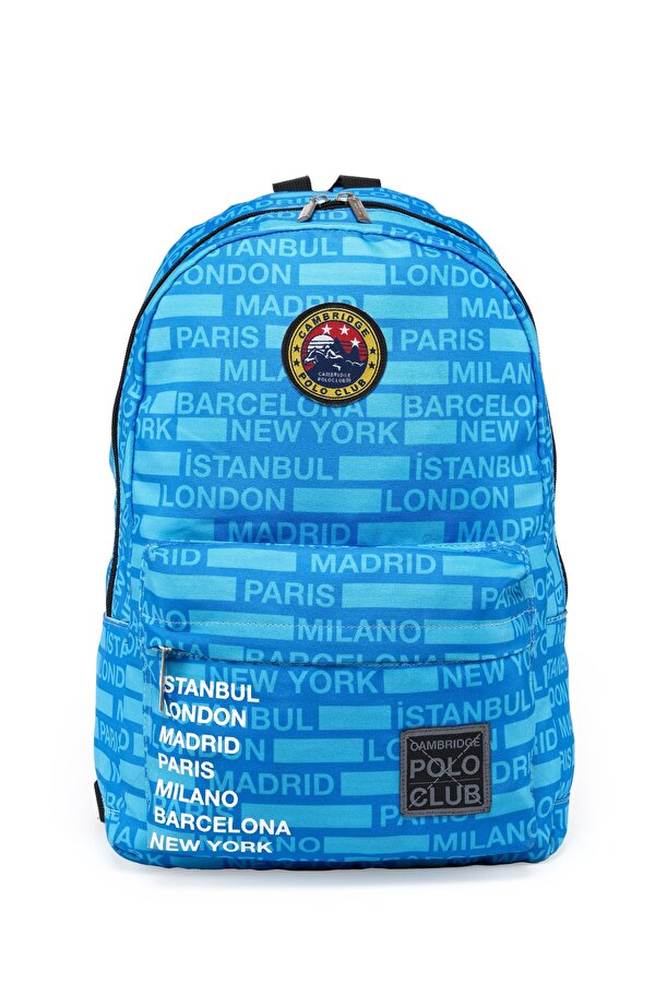 Cities Ön Bölmeli Unisex Sırt Çantası TURKUAZ