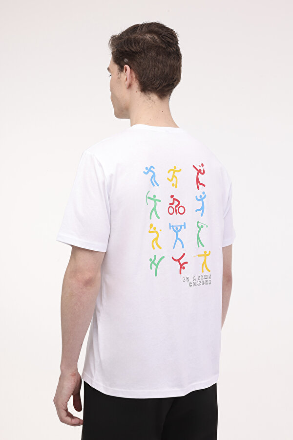 M-GAMER TEE 4FX Beyaz Erkek Kısa Kol T-Shirt
