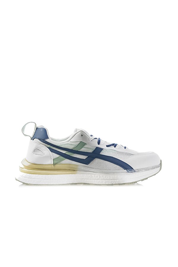 YAŞAR KAŞLI ERKEK HAKİKİ DERİ SNEAKER GÜNLÜK AYAKKABI (40-44)  24Y YKÖ-19321 M BEYAZ/LACİVERT