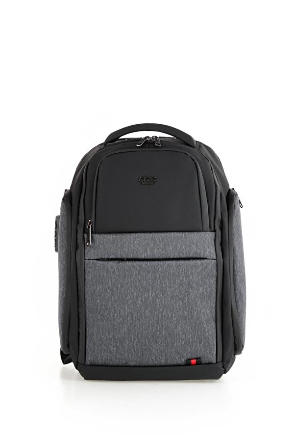 51418 Laptop Bölmeli Şifreli Sırt Çantası Gri