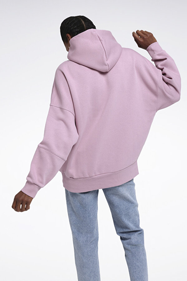 Reebok Lux Oversized Hoodie Фиолетовый 008 Женщина Толстовка С Капюшоном