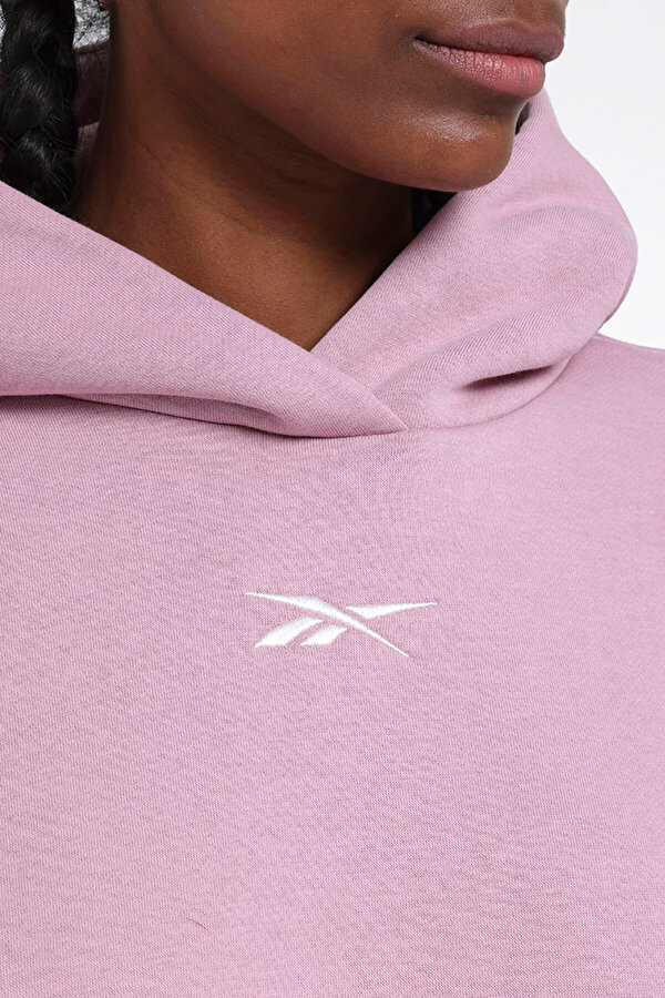 Reebok Lux Oversized Hoodie Фиолетовый 008 Женщина Толстовка С Капюшоном