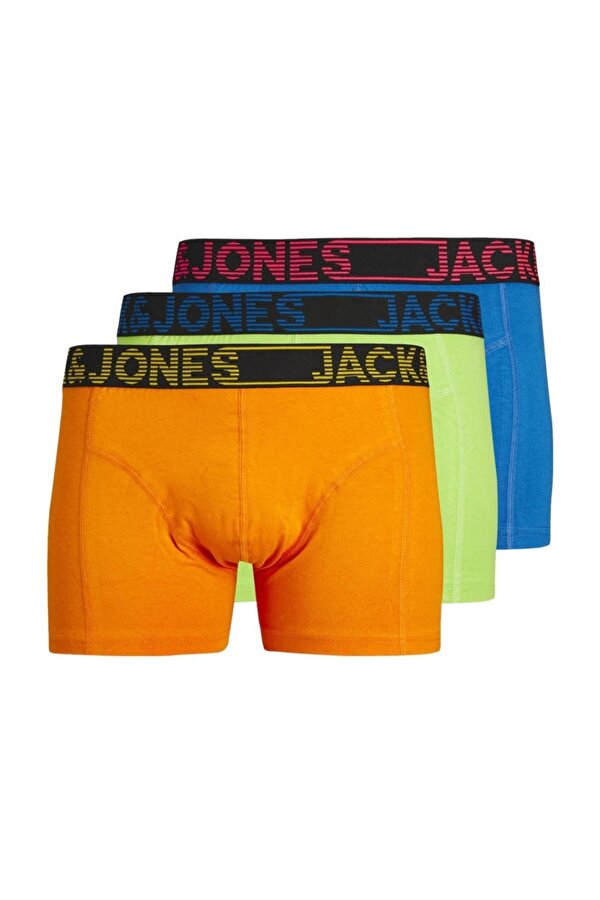 Jack&Jones Mavi-Turuncu Erkek 3 lü Boxer Set 12255821