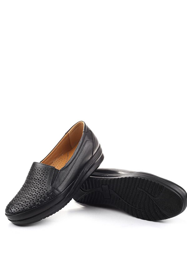 3772 Kadın Ortopedik Taban Deri Ayakkabı