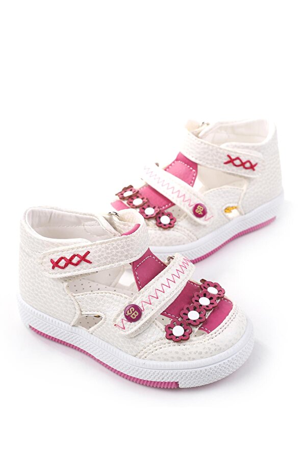 Şirin Bebe 2223-28 Ortopedik Kız Bebek İlk Adım Ayakkabı Sandalet