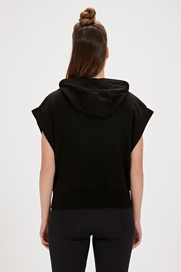 Kelly Siyah Full-Zip Sweatshirt