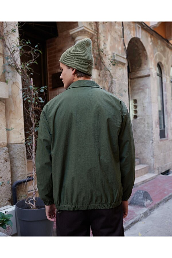 Erkek Paraşüt Mont Ceket Haki