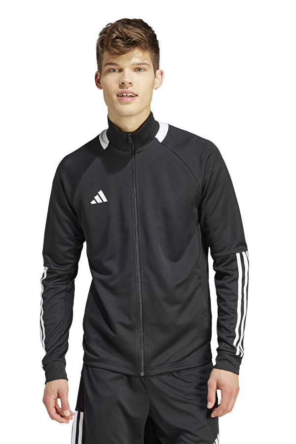 M SERENO TJ Siyah Erkek Fermuarlı Sweatshirt