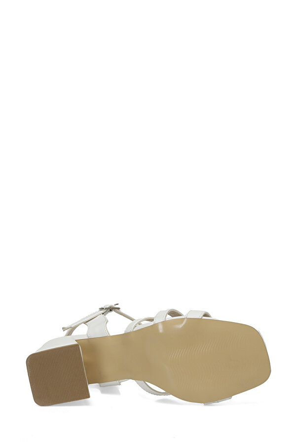 BELLA 4FX Beyaz Kadın Topuklu Sandalet