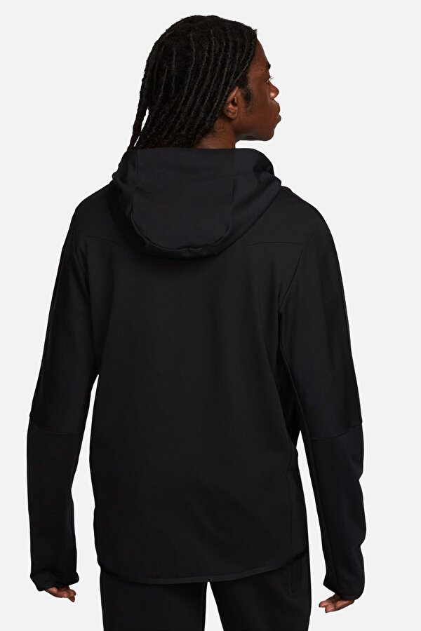 M NK TECH FZ LGHTWHT Siyah Erkek Sweatshirt