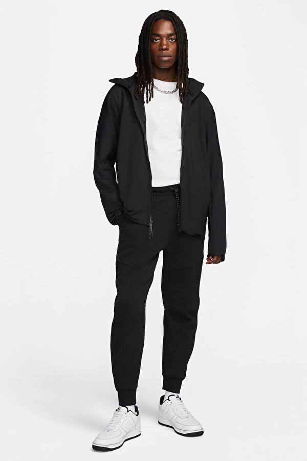 M NK TECH FZ LGHTWHT Siyah Erkek Sweatshirt