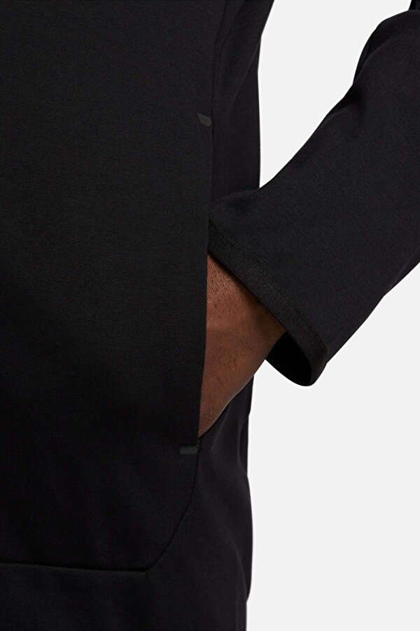 M NK TECH FZ LGHTWHT Siyah Erkek Sweatshirt