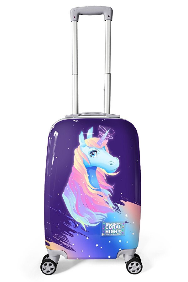 Unicorn Desenli Kabin Boy Valiz (50 cm) 16540