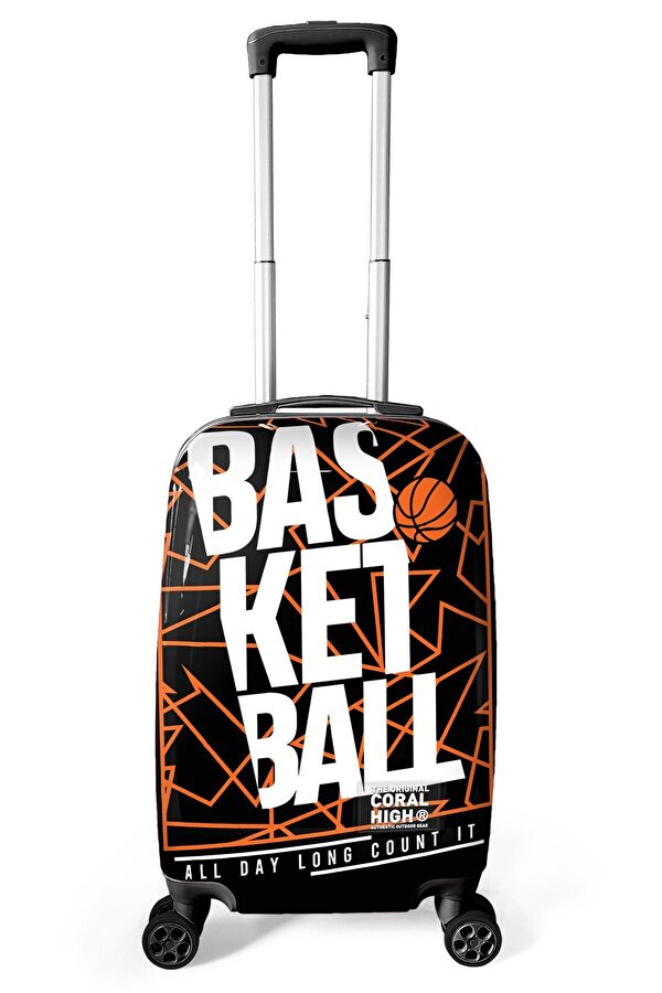 Basketbol Desenli Kabin Boy Valiz (50 cm) 16545