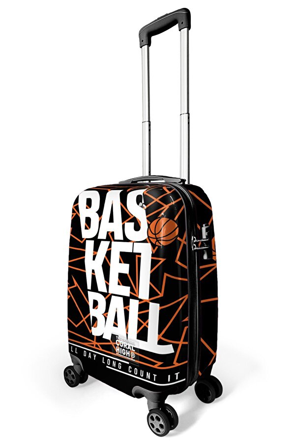 Basketbol Desenli Kabin Boy Valiz (50 cm) 16545